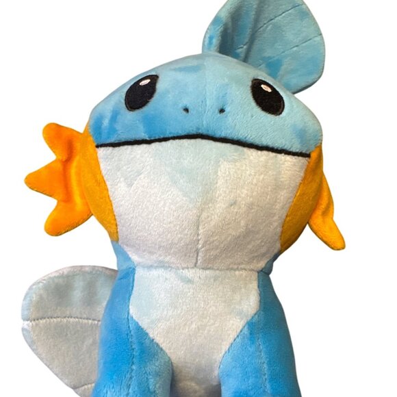 Pokémon Other - Mudkip Pokémon Plush Toy 10" Blue & Orange Soft Polyester Stuffed Animal